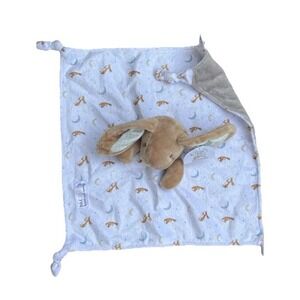 Guess How Much I Love You Bunny Baby Lovey Security Blanket Plush Knotted Corner